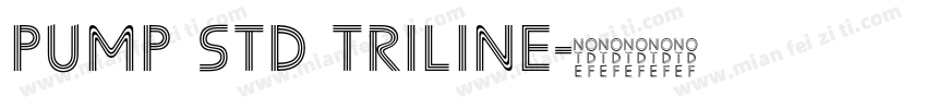 Pump Std Triline字体转换